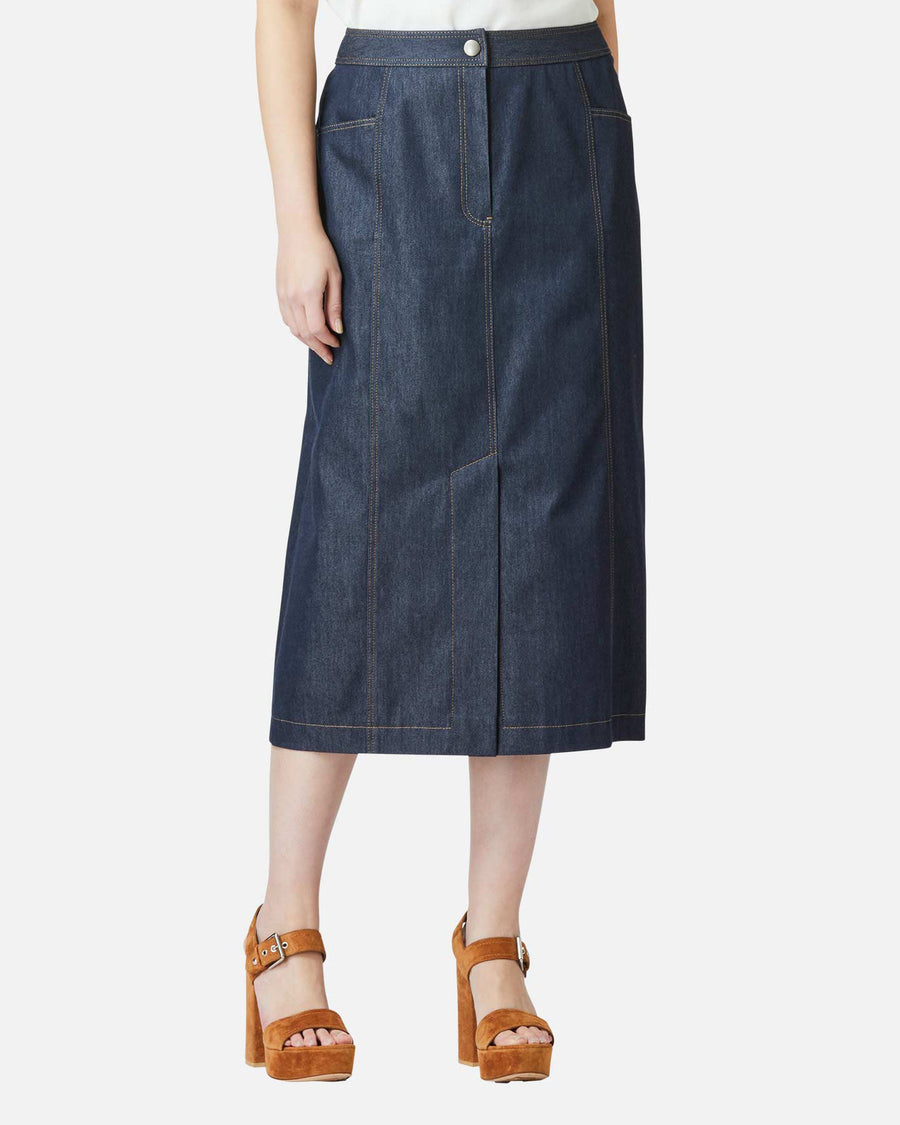 Denim tight skirt