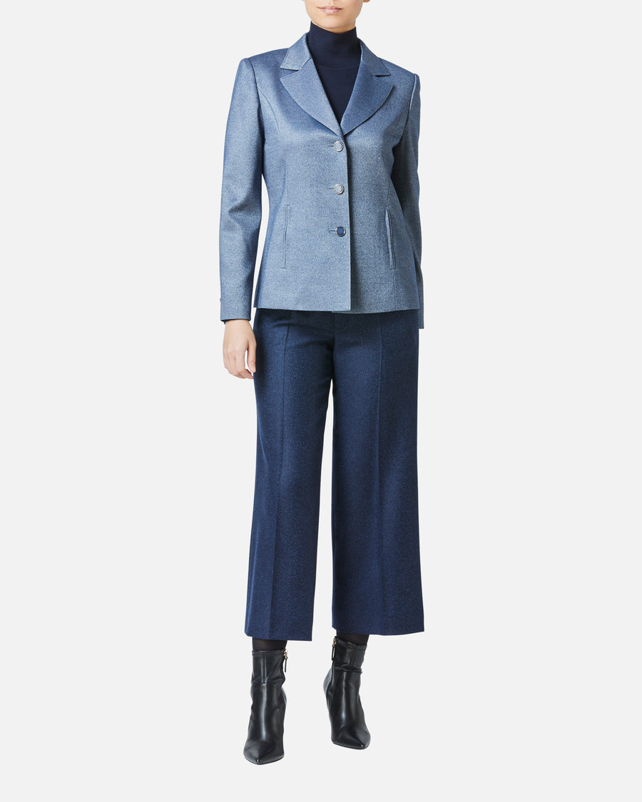 Wool Cashmere High-Neck Pullover