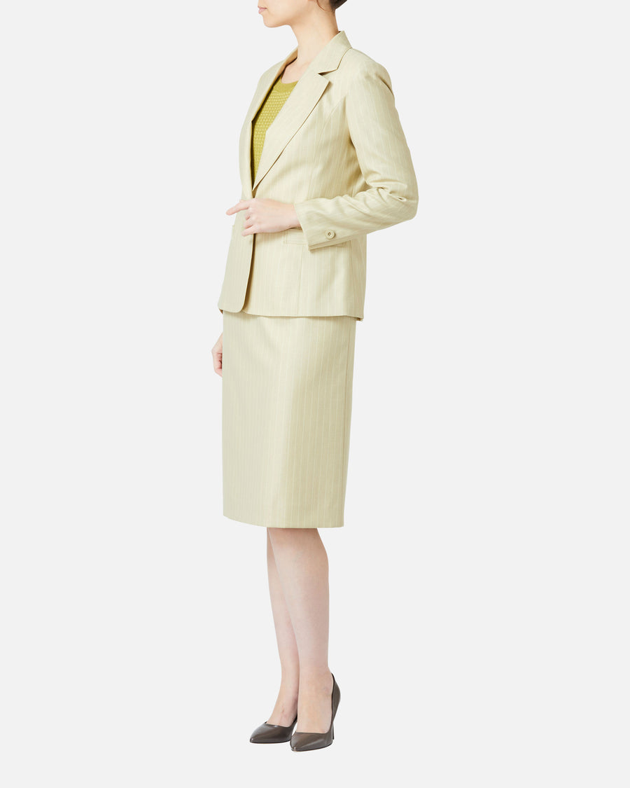 Pinstripe tailored jacket