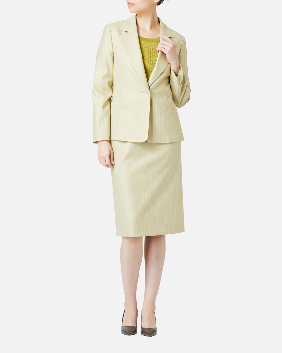 Pinstripe tailored jacket