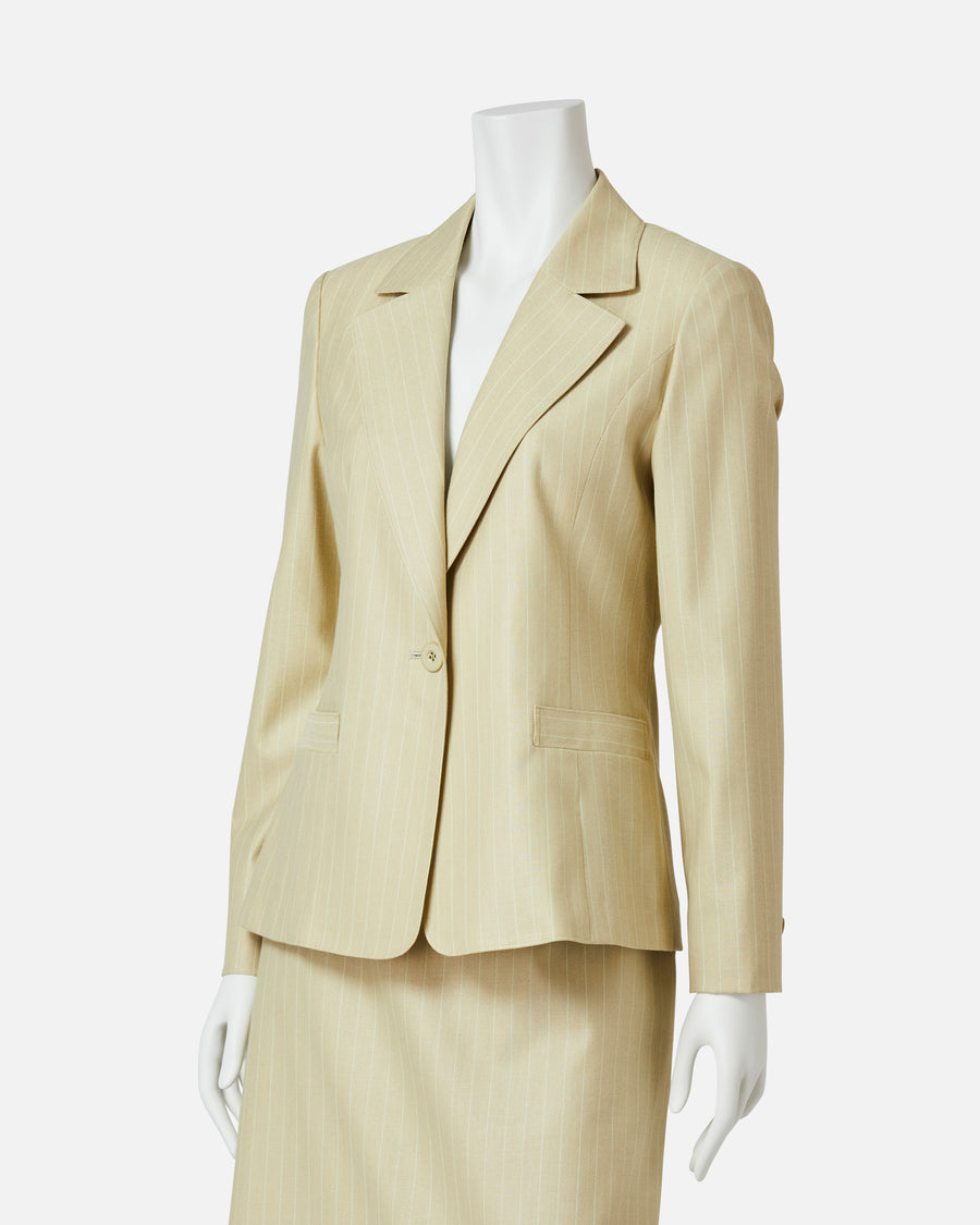 Pinstripe tailored jacket