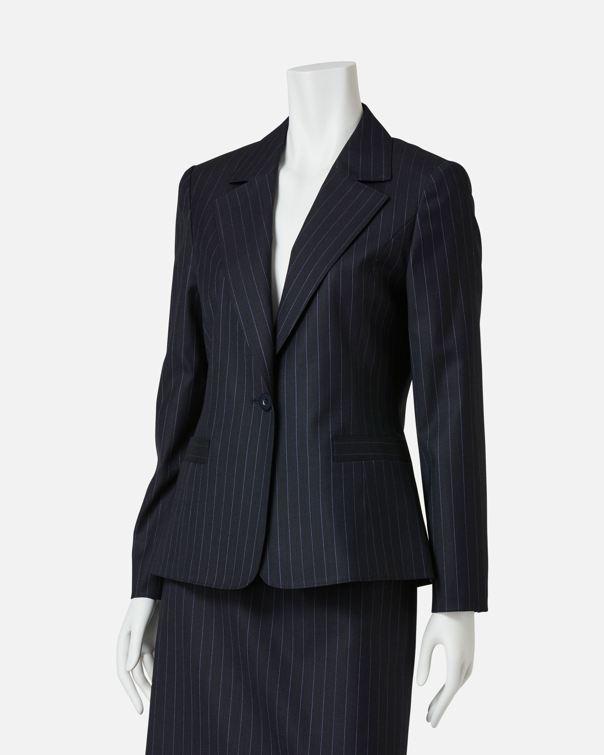 Pinstripe tailored jacket