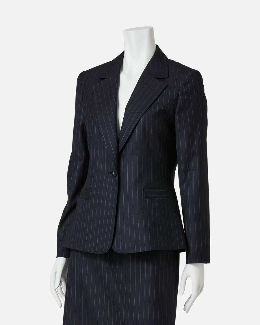 Pinstripe tailored jacket