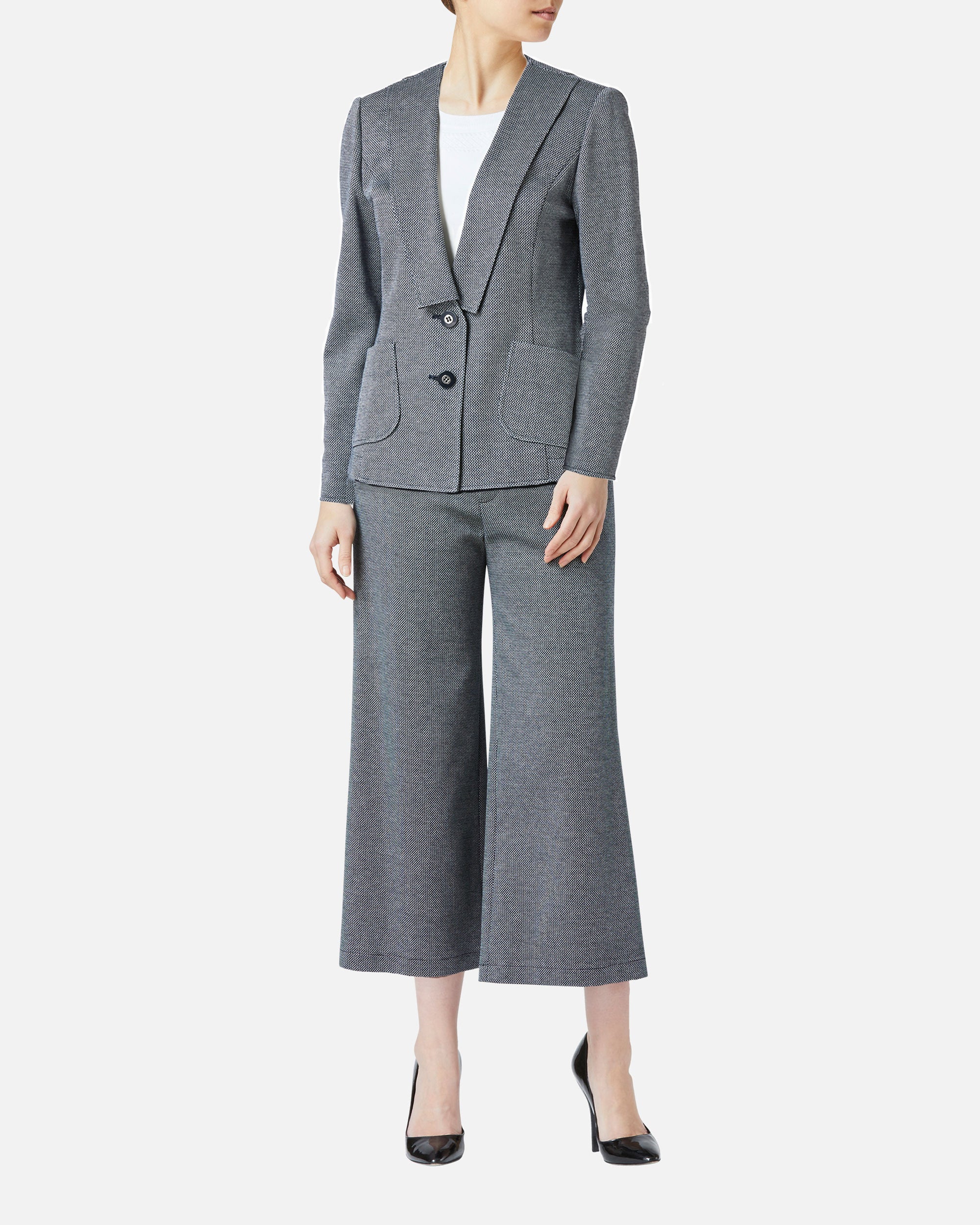 Cotton jacquard double jersey jacket
