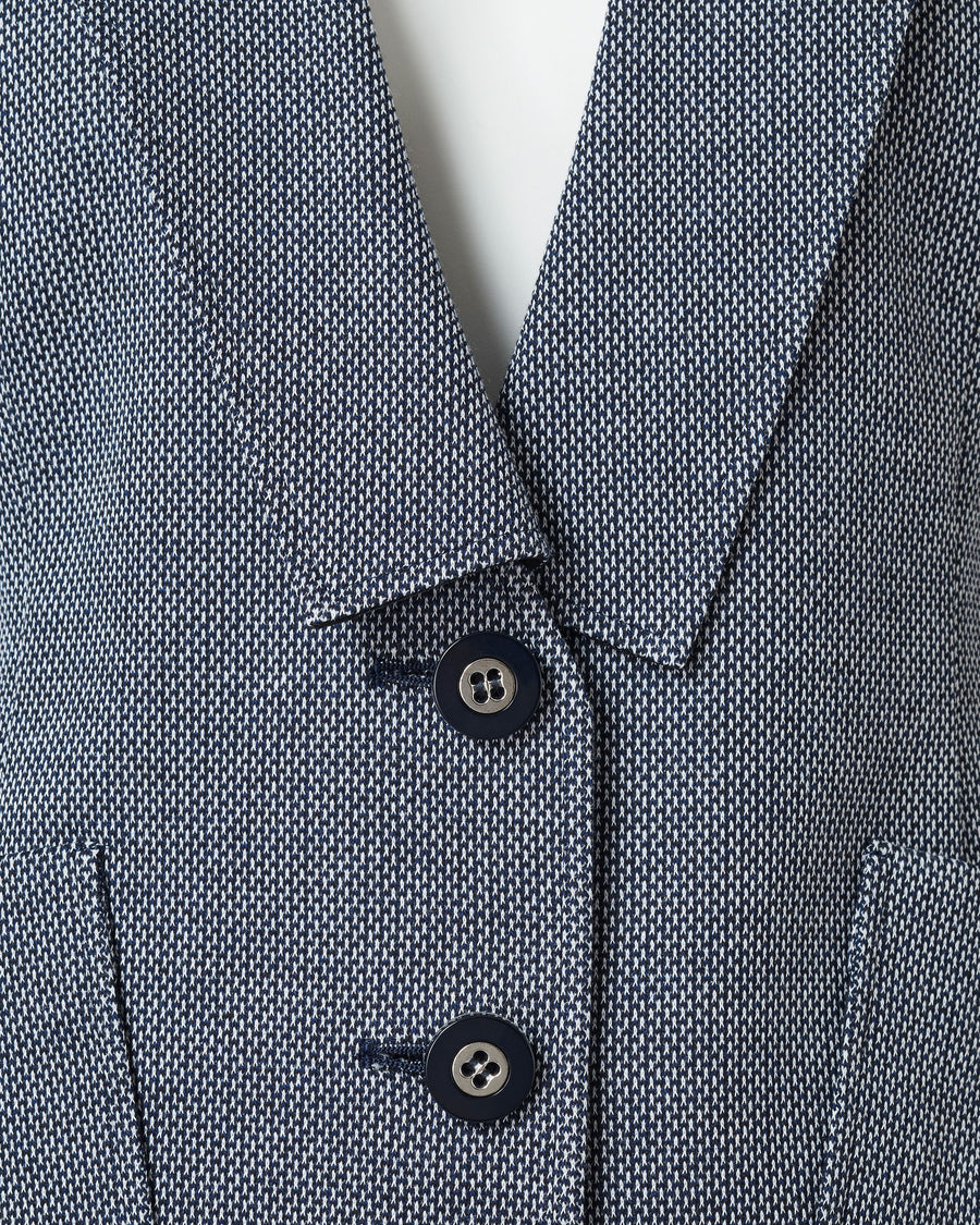 Cotton jacquard double jersey jacket