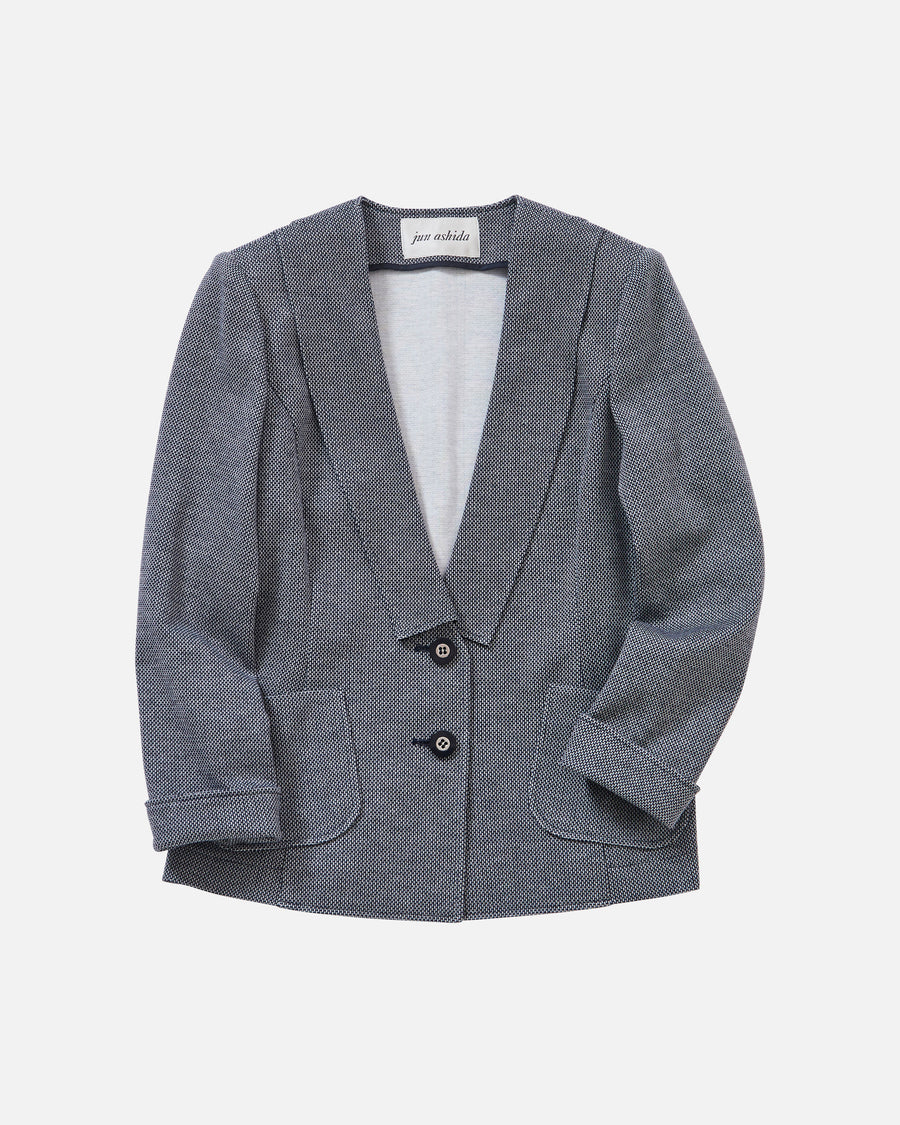 Cotton jacquard double jersey jacket