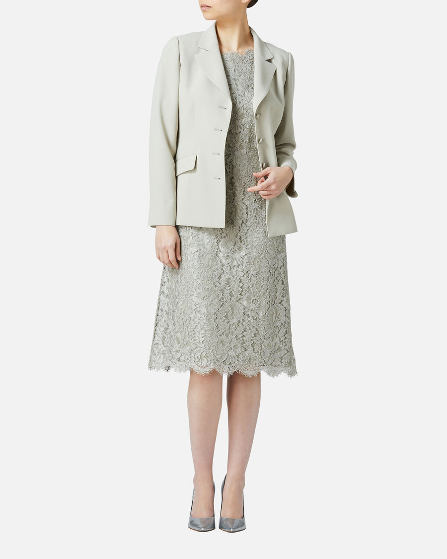 Crepe tailored jacket