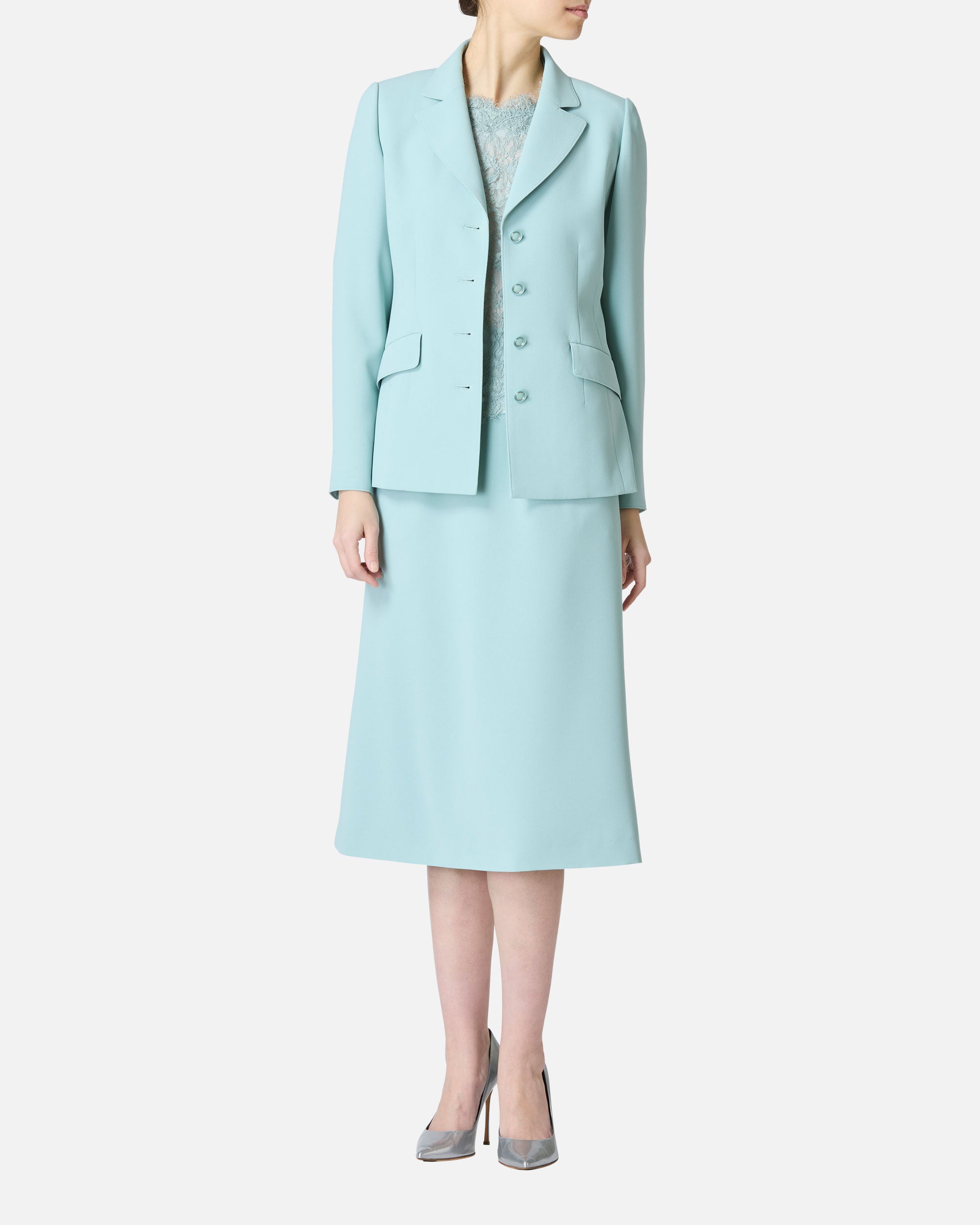 Crepe tailored jacket