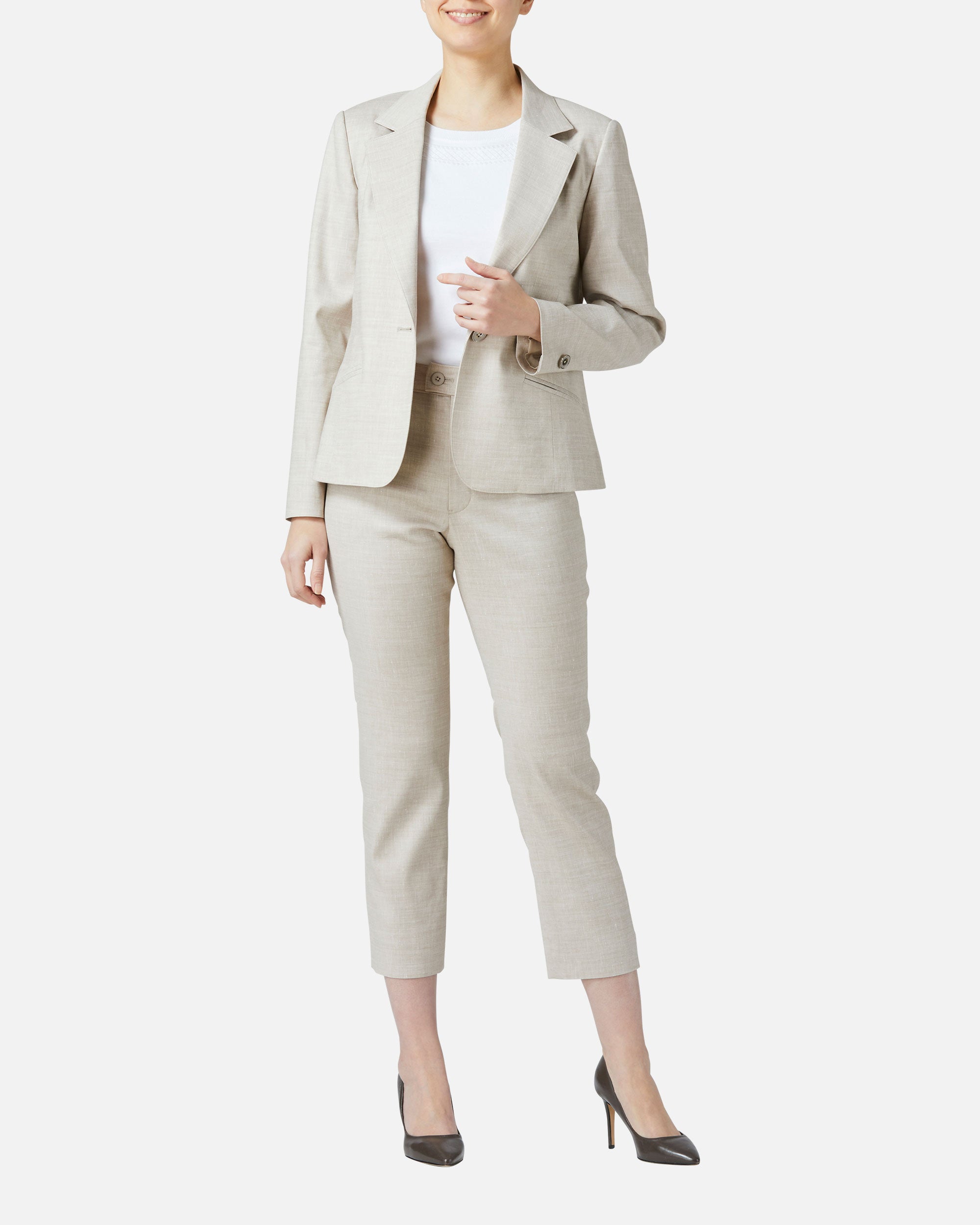Natural stretch cropped pants