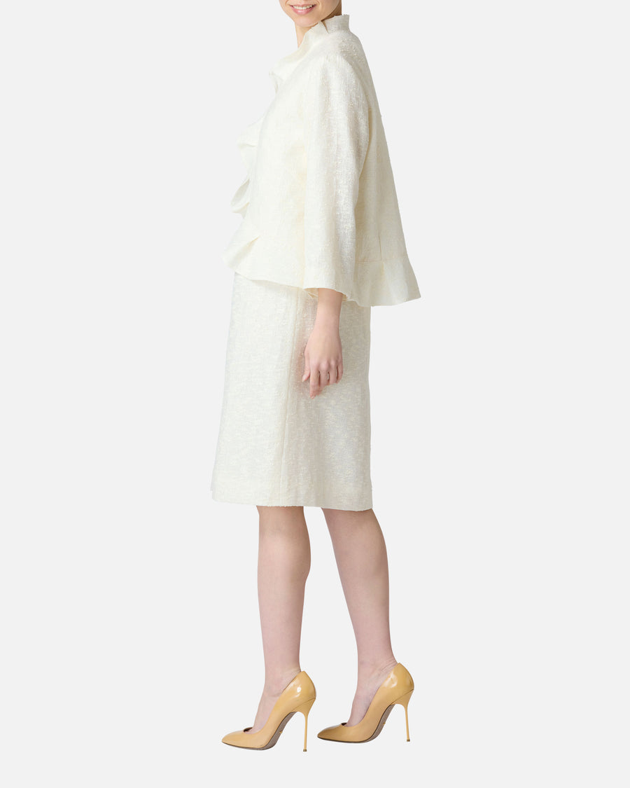 Natural Line Jacquard Dress