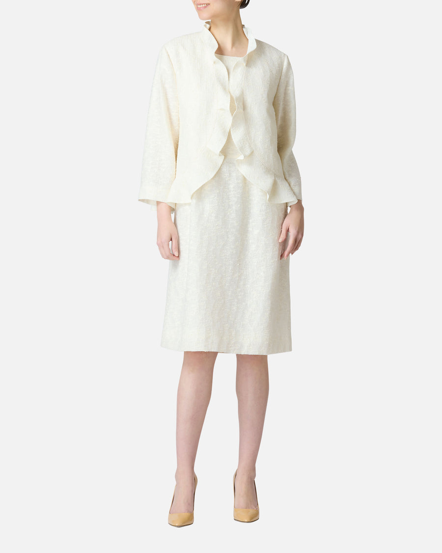 Natural Line Jacquard Dress