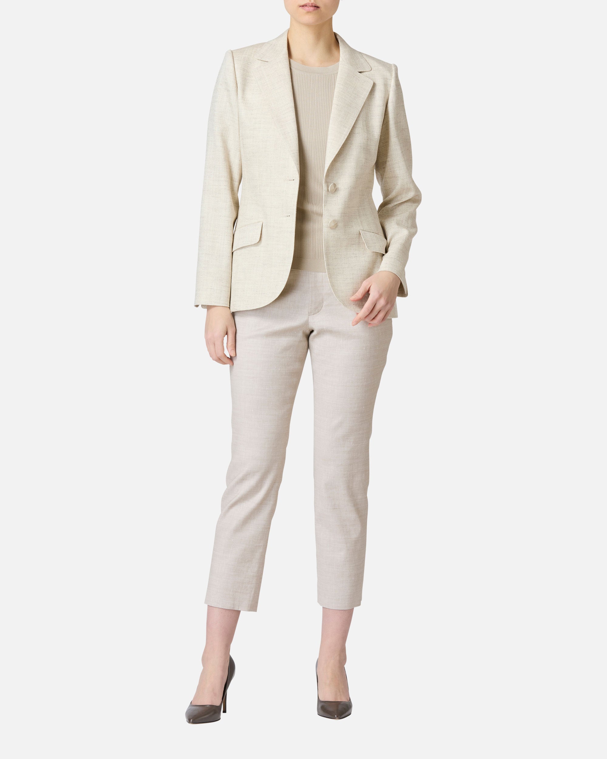 Pastel color twill tailored jacket