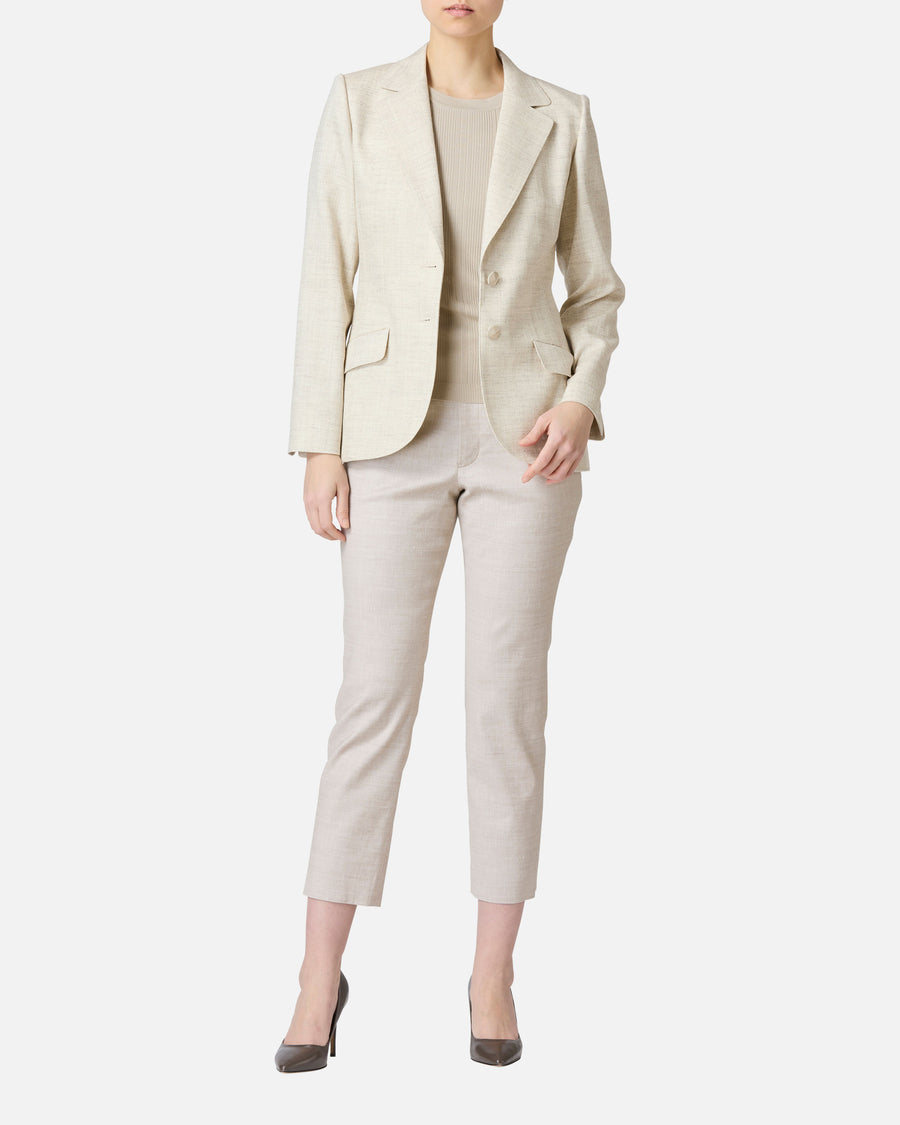 Pastel color twill tailored jacket