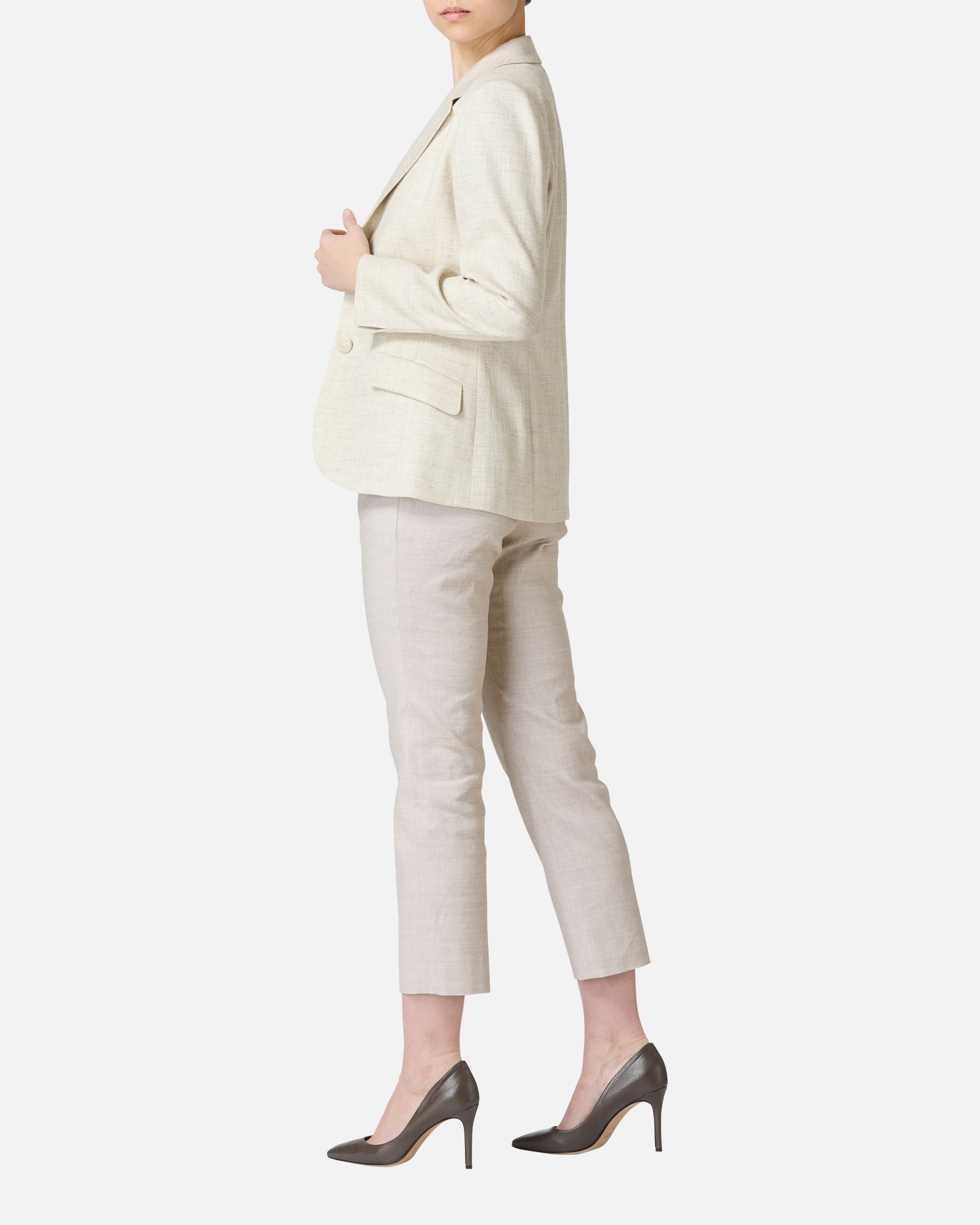 Pastel color twill tailored jacket