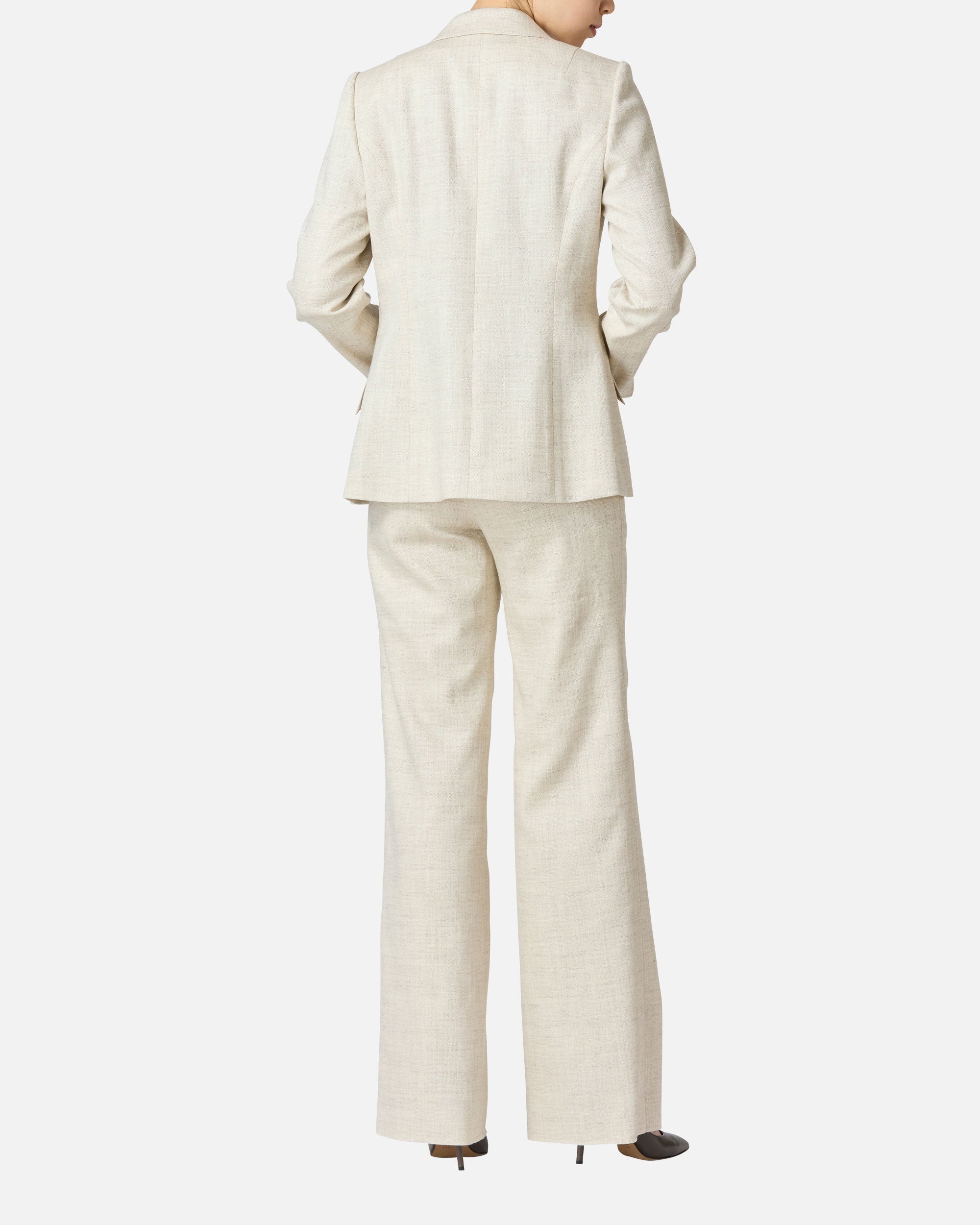 Stretch twill straight pants