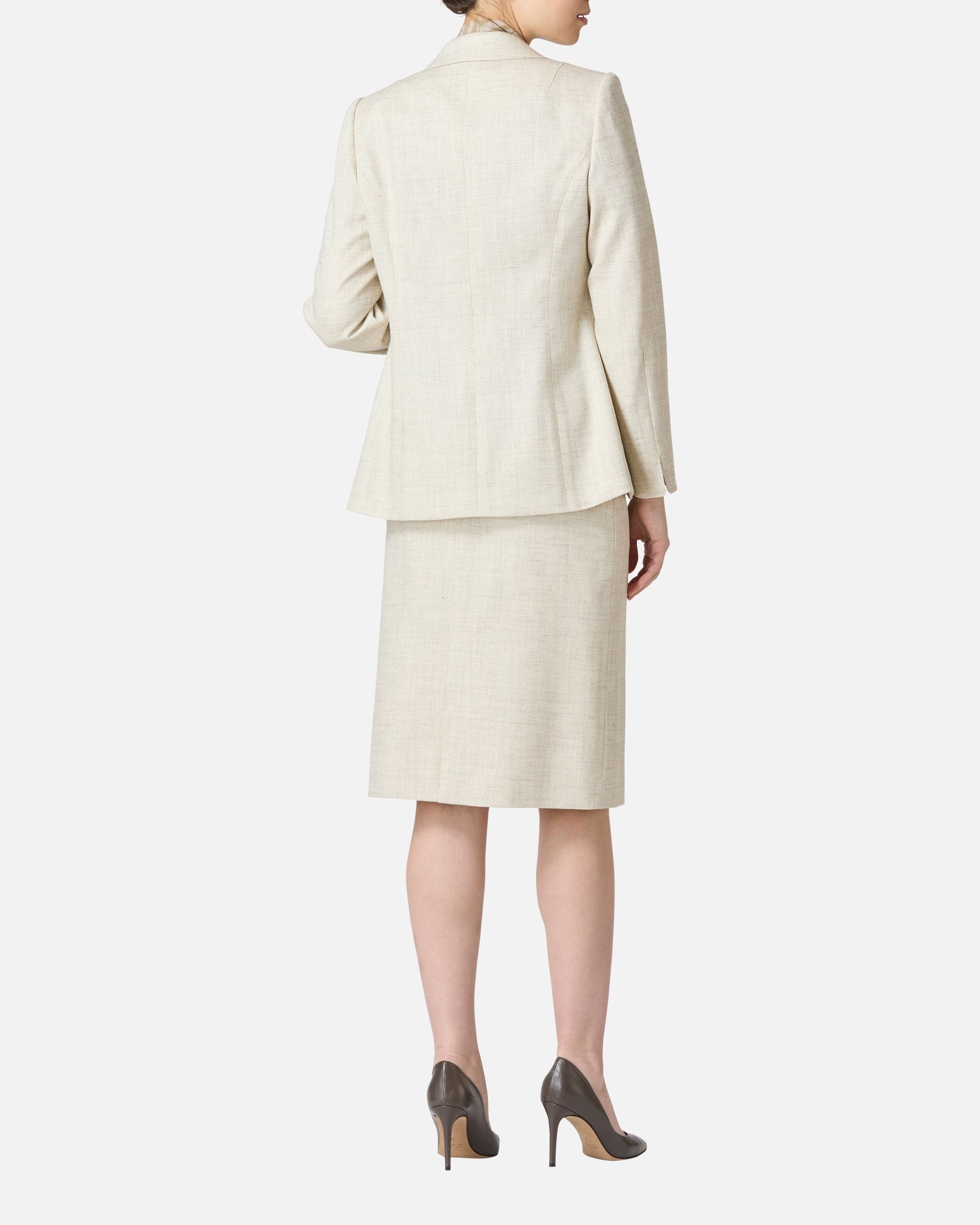 Pastel color twill tight skirt