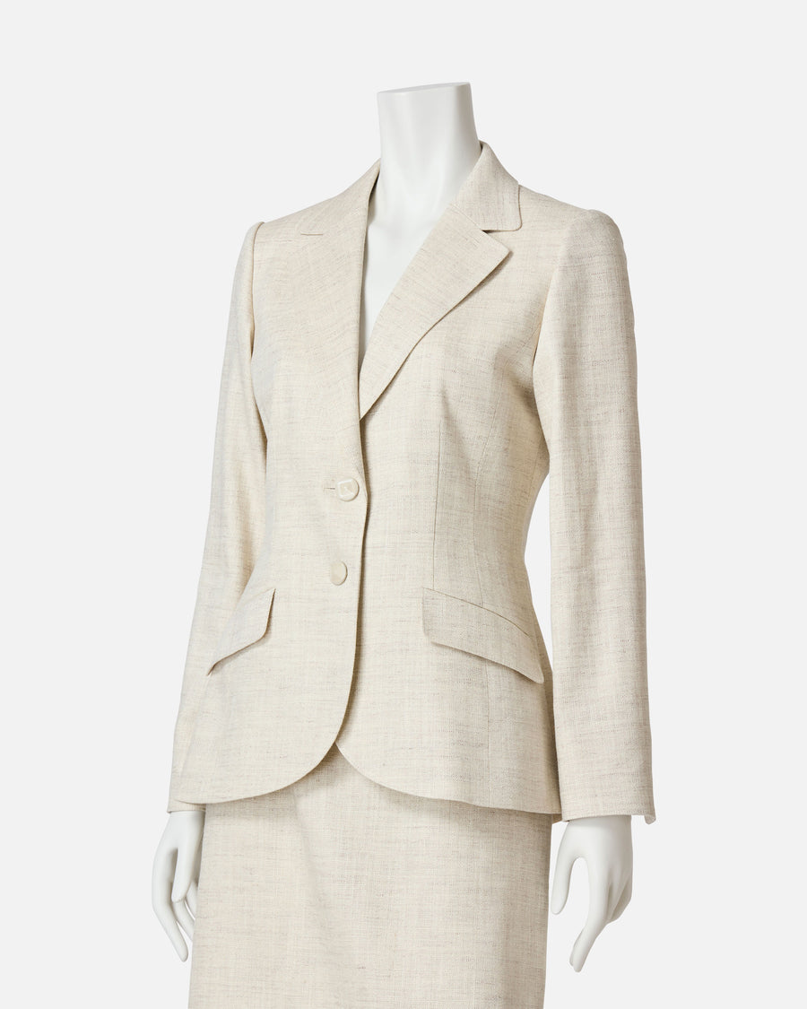 Pastel color twill tailored jacket