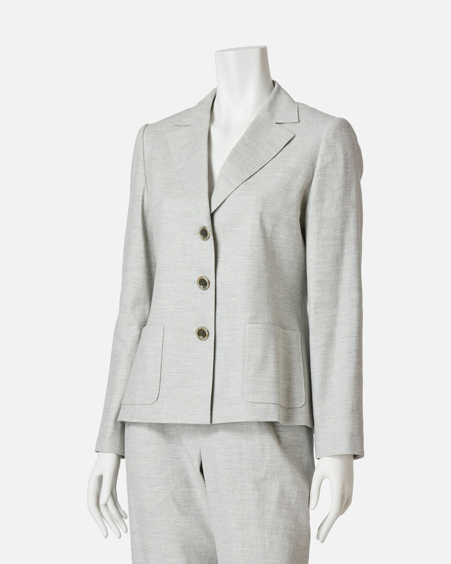 Linen rayon tailored jacket