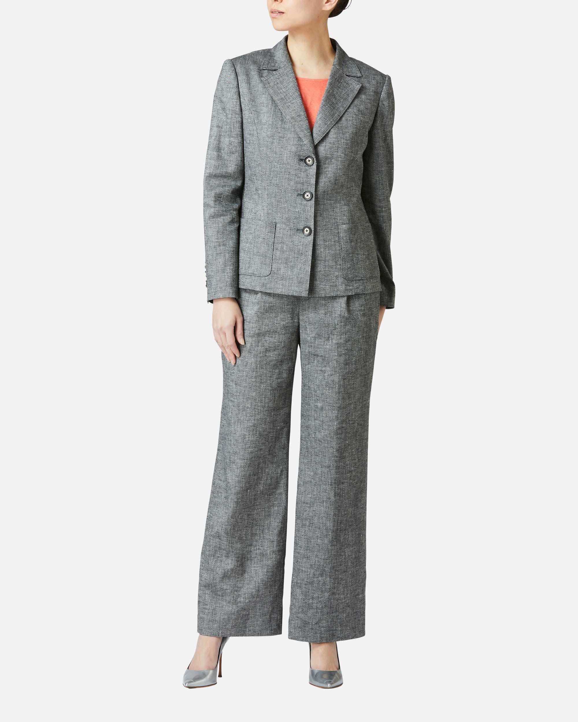 Linen rayon tailored jacket