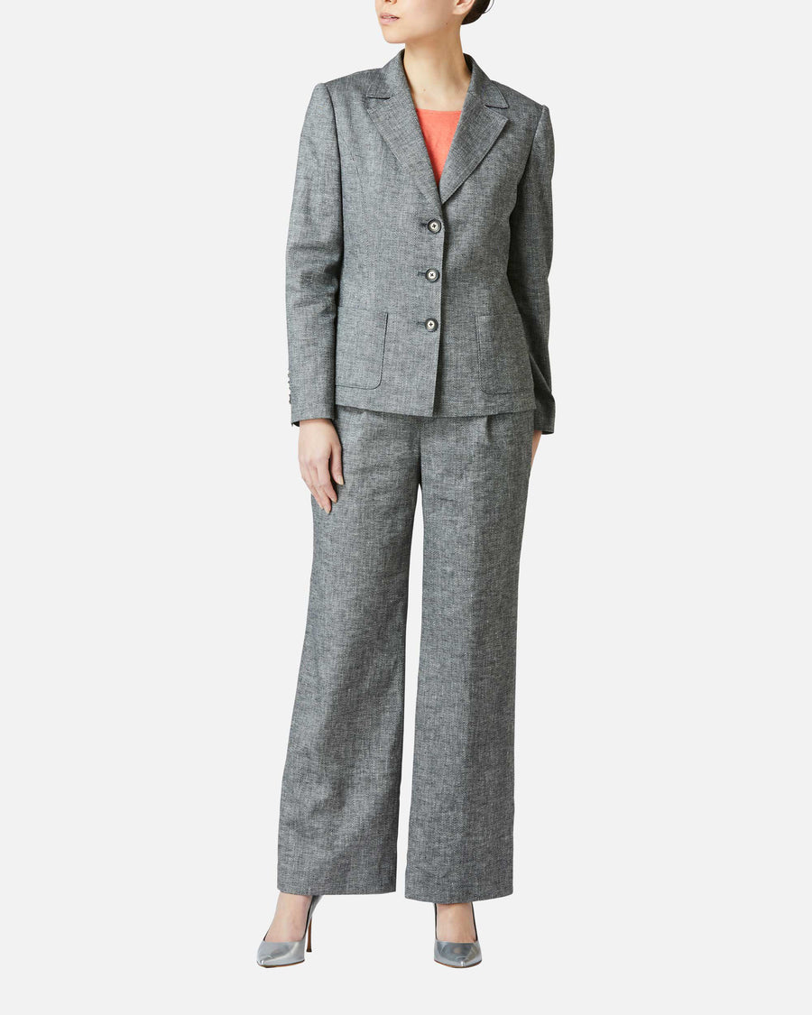 Linen rayon tailored jacket