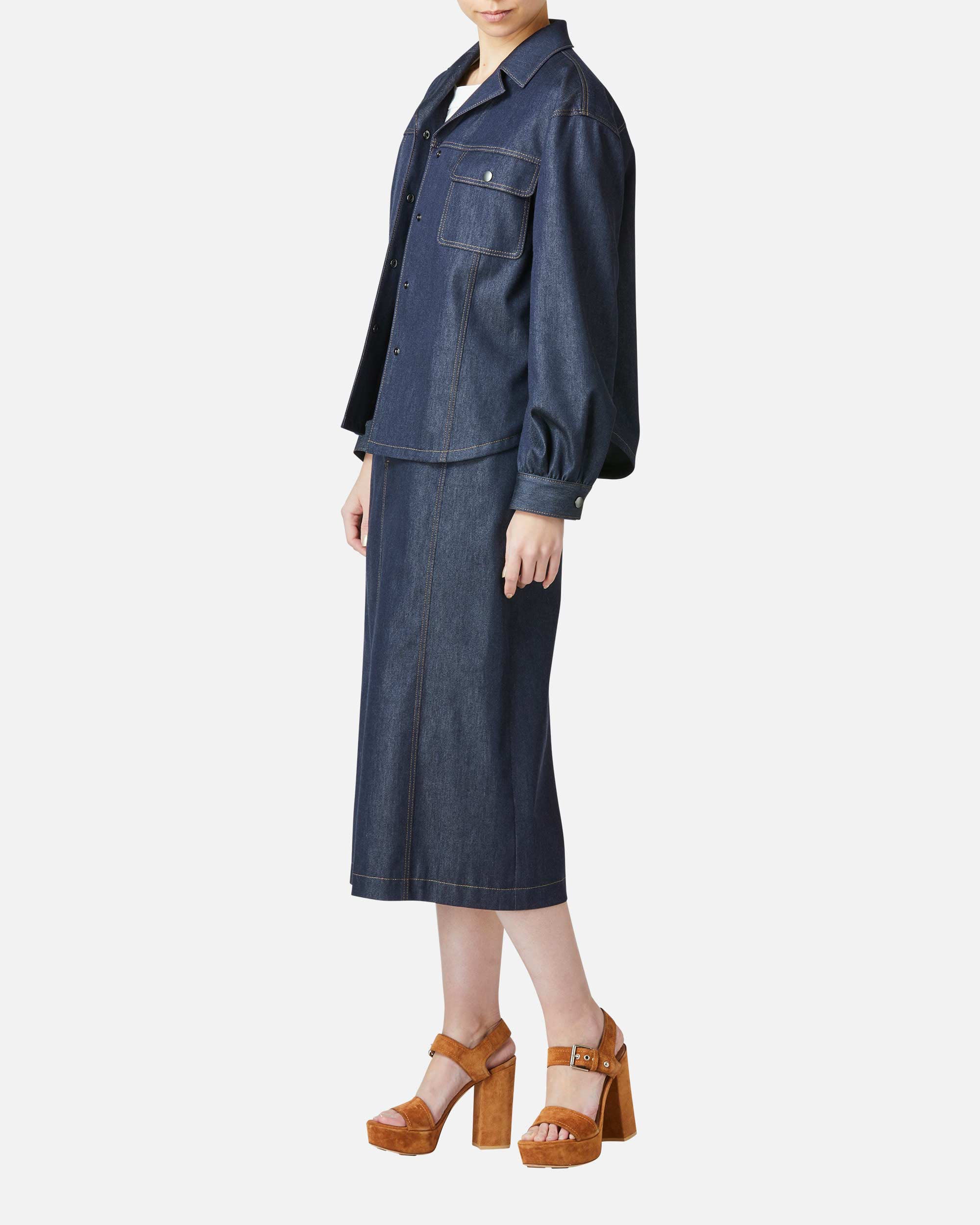 Denim tight skirt