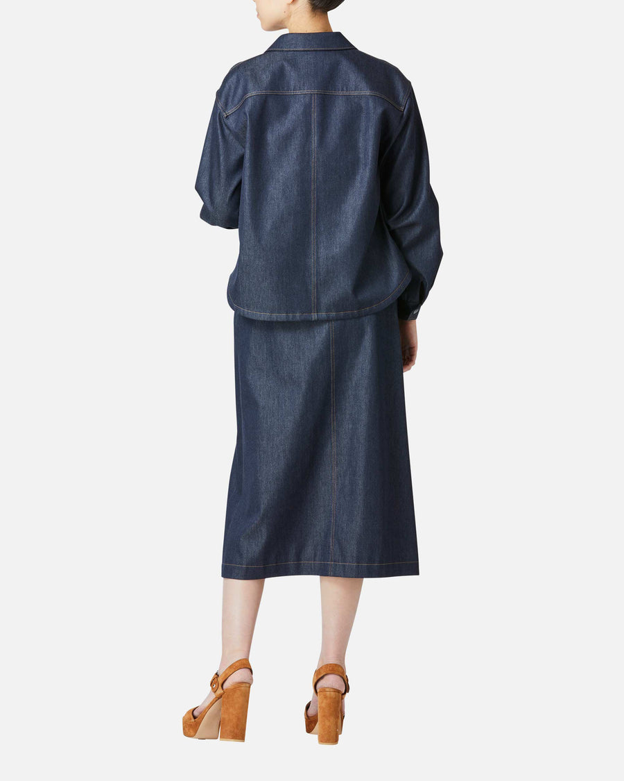 Denim tight skirt