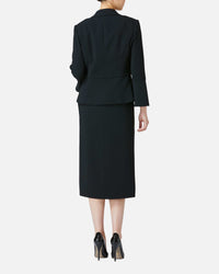 Crepe drape dress