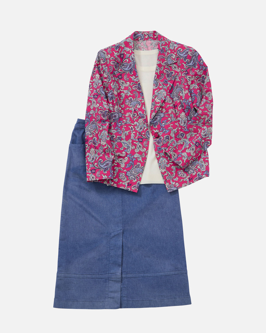 Poplin Paisley Print Jacket