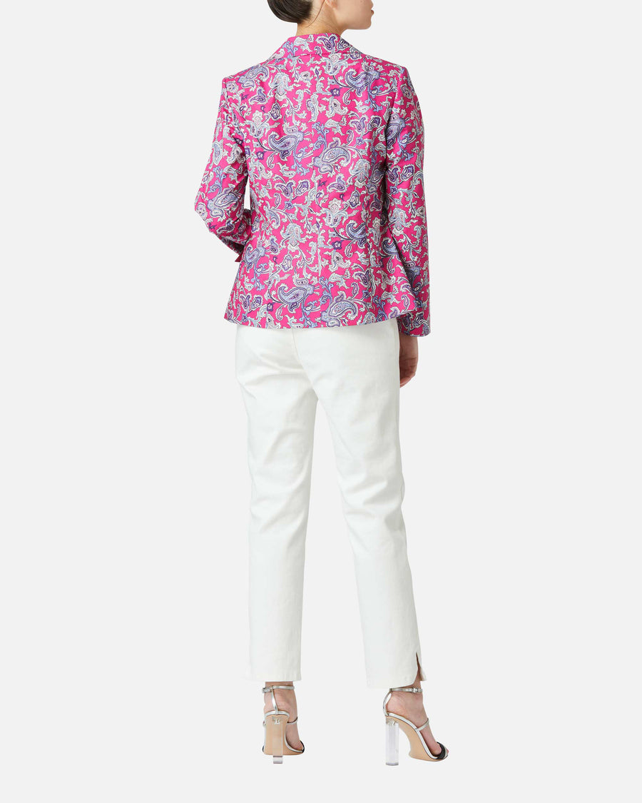 Poplin Paisley Print Jacket