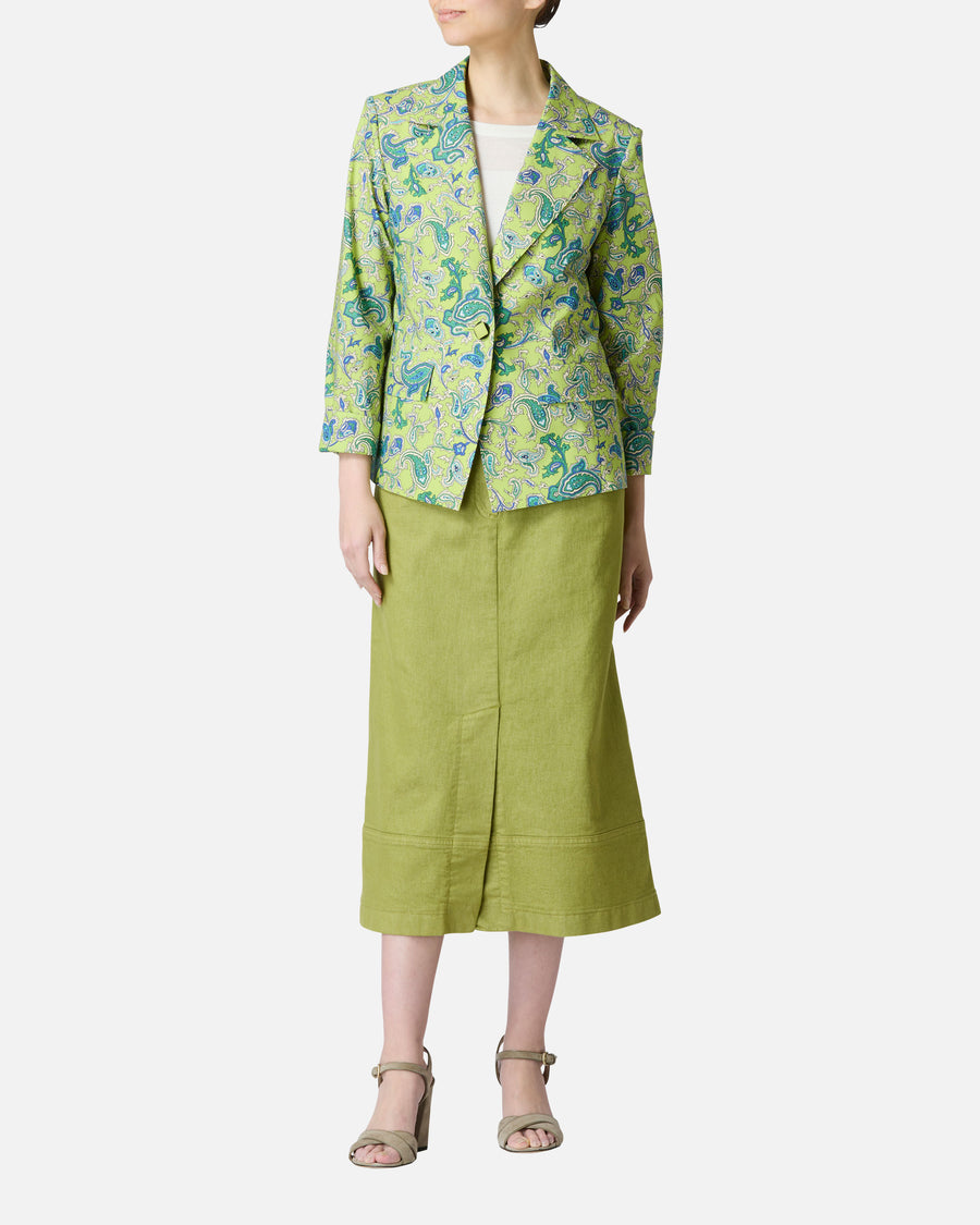 Poplin Paisley Print Jacket
