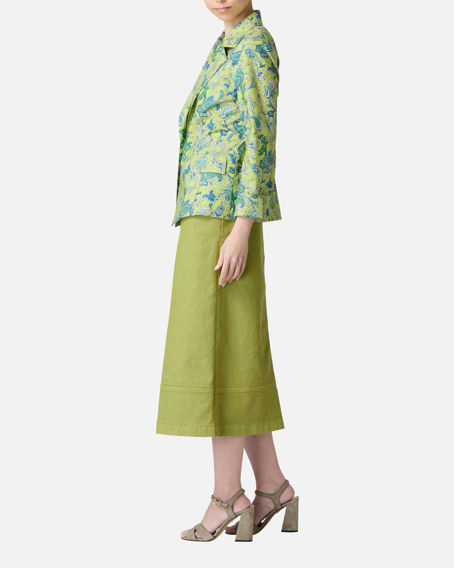 Poplin Paisley Print Jacket