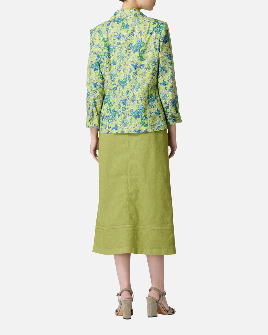 Poplin Paisley Print Jacket