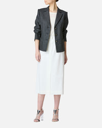 Stretch twill tailored jacket