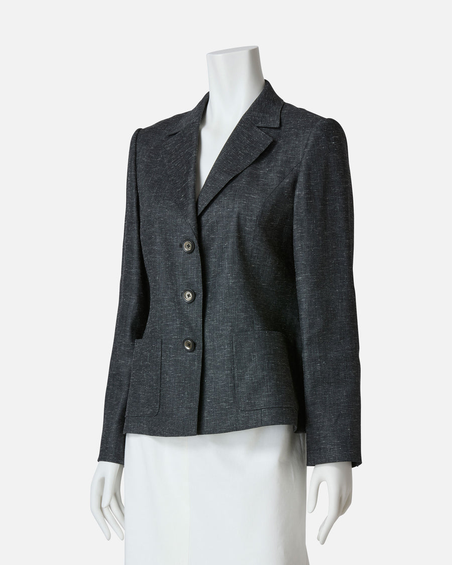Stretch twill tailored jacket