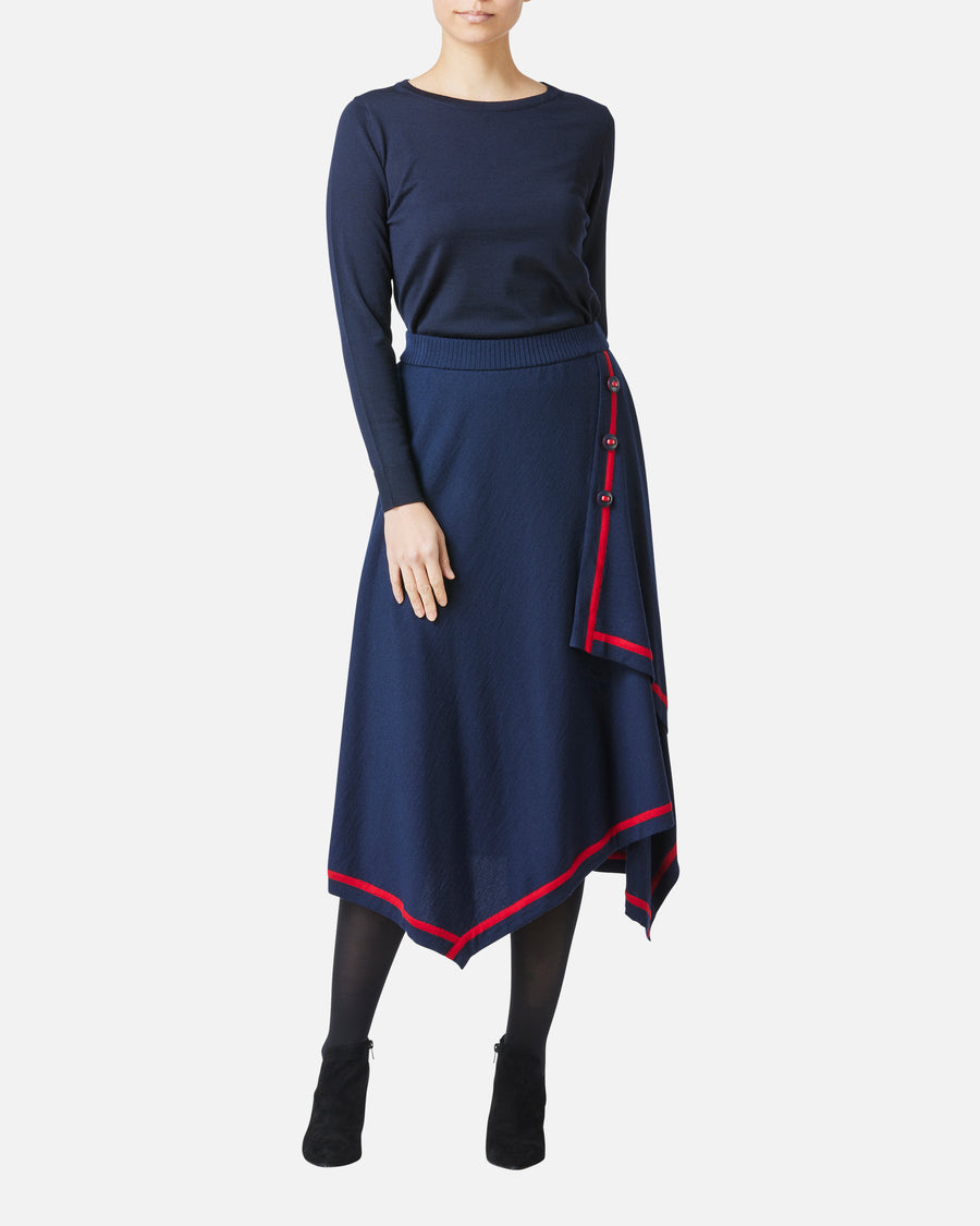 Wool Cashmere Crew-Neck Pullover