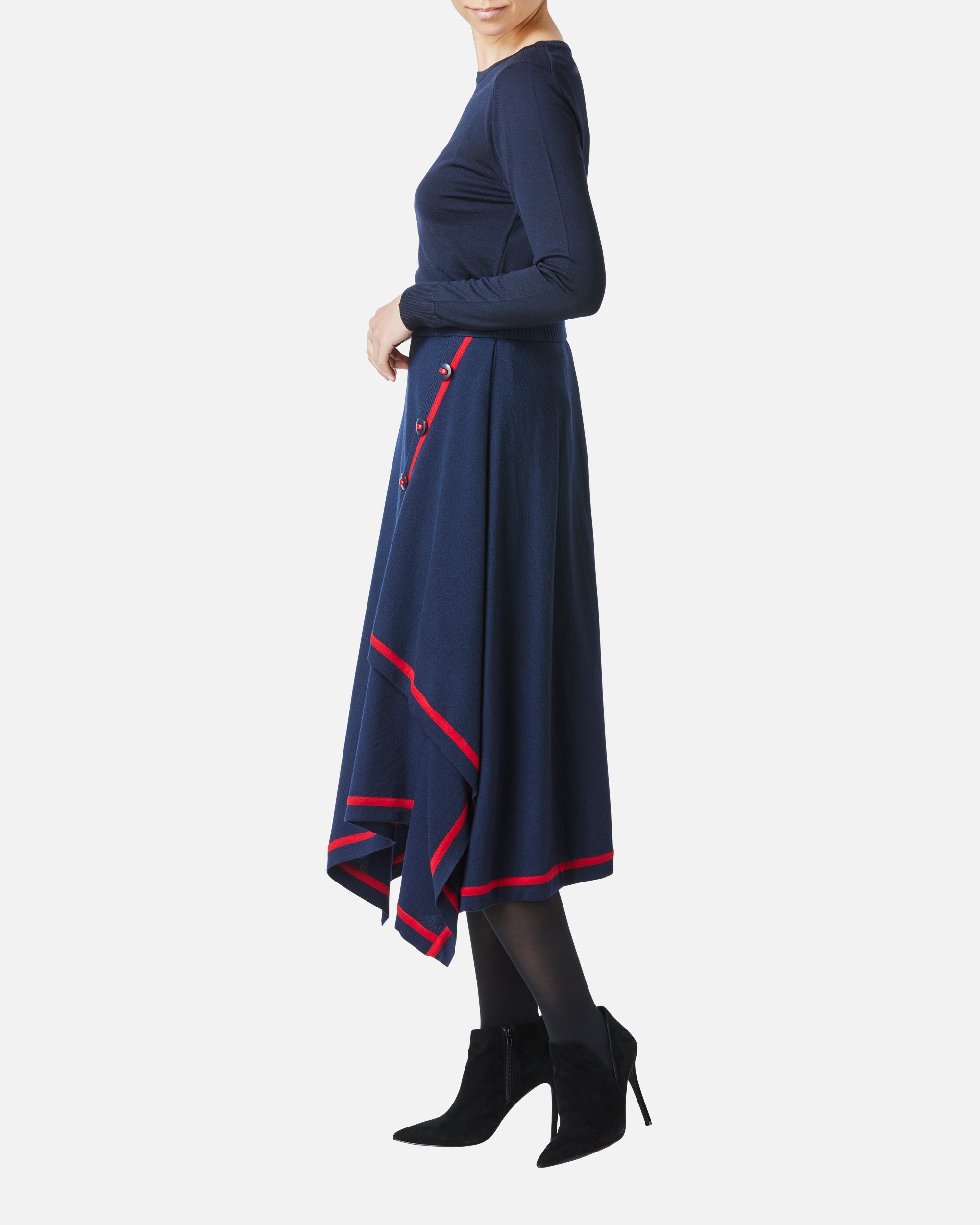 Wool Cashmere Crew-Neck Pullover