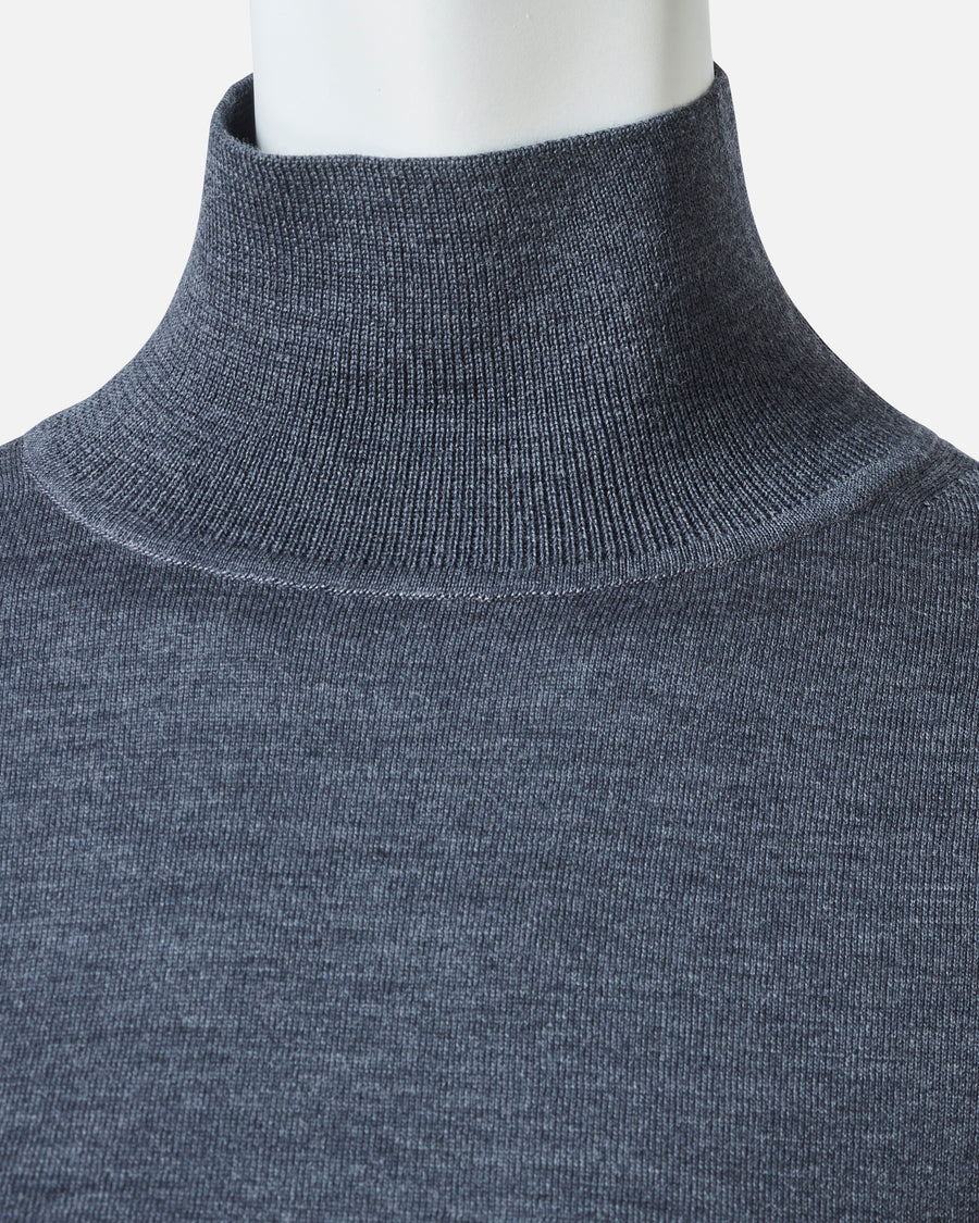 Wool Cashmere High-Neck Pullover