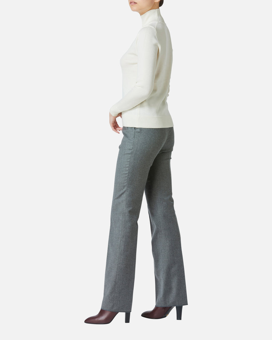 Wool Cashmere High-Neck Pullover
