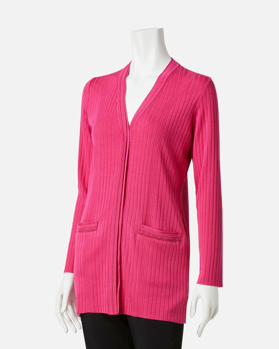 Silk x Lame Knit Cardigan