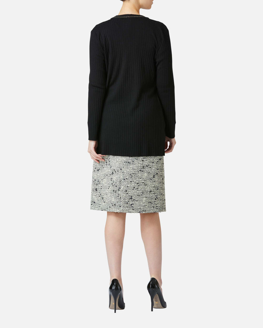 Silk x Lame Knit Cardigan
