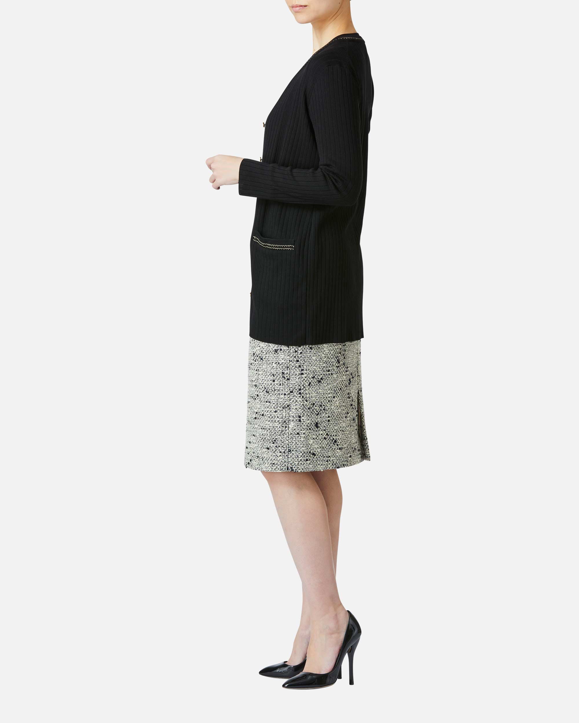 Silk x Lame Knit Cardigan