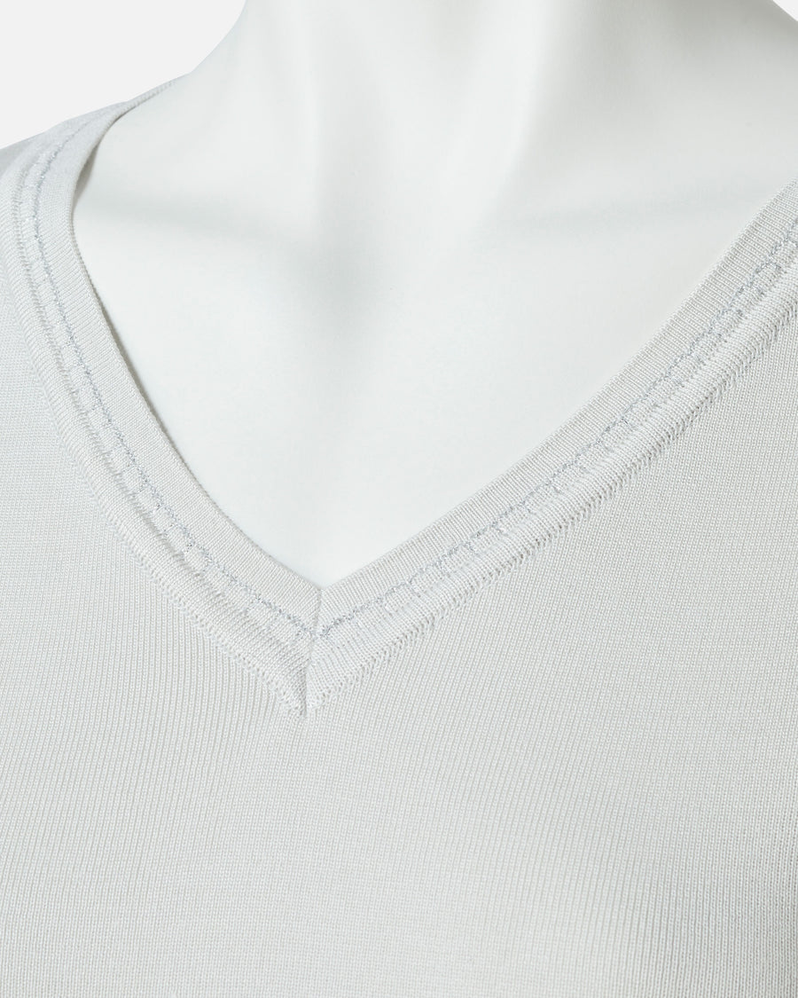 Silk x Lame Knit Pullover