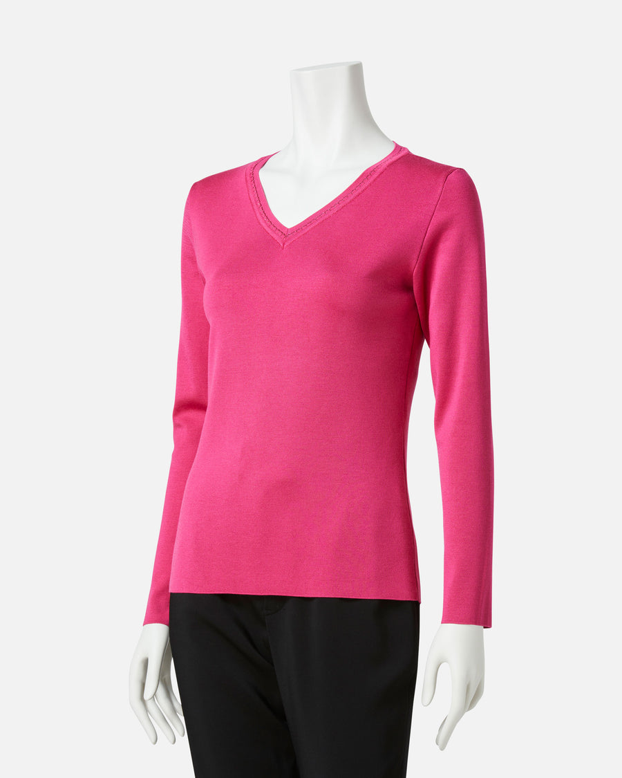 Silk x Lame Knit Pullover