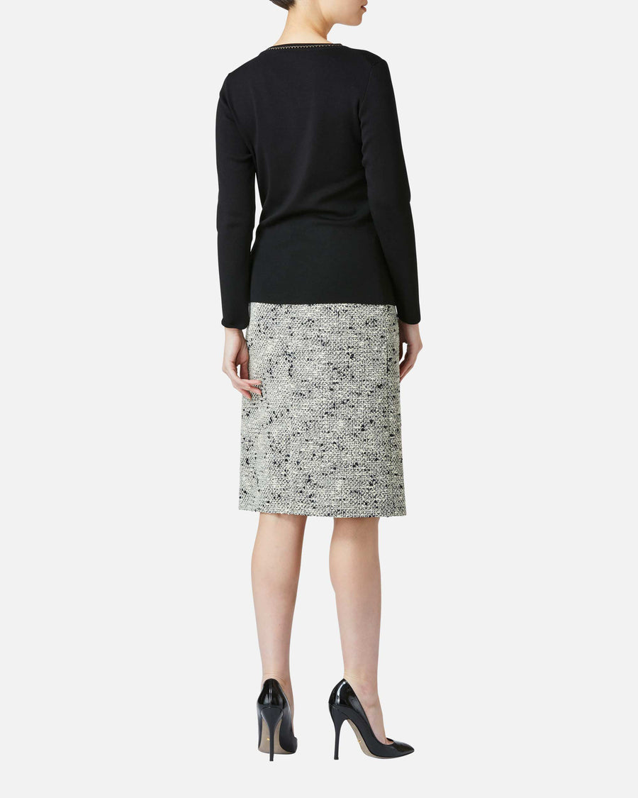 Silk x Lame Knit Pullover