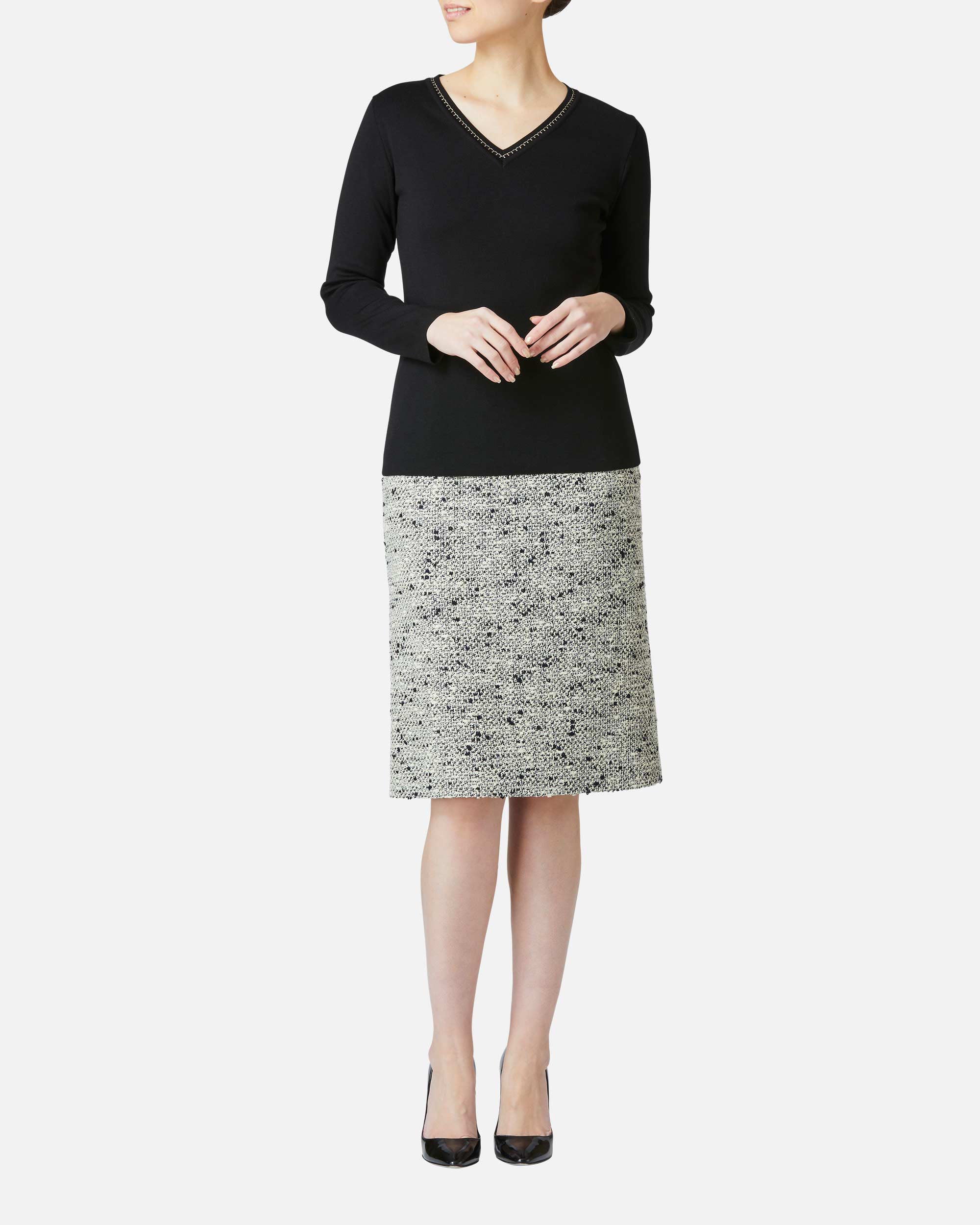 Silk x Lame Knit Pullover