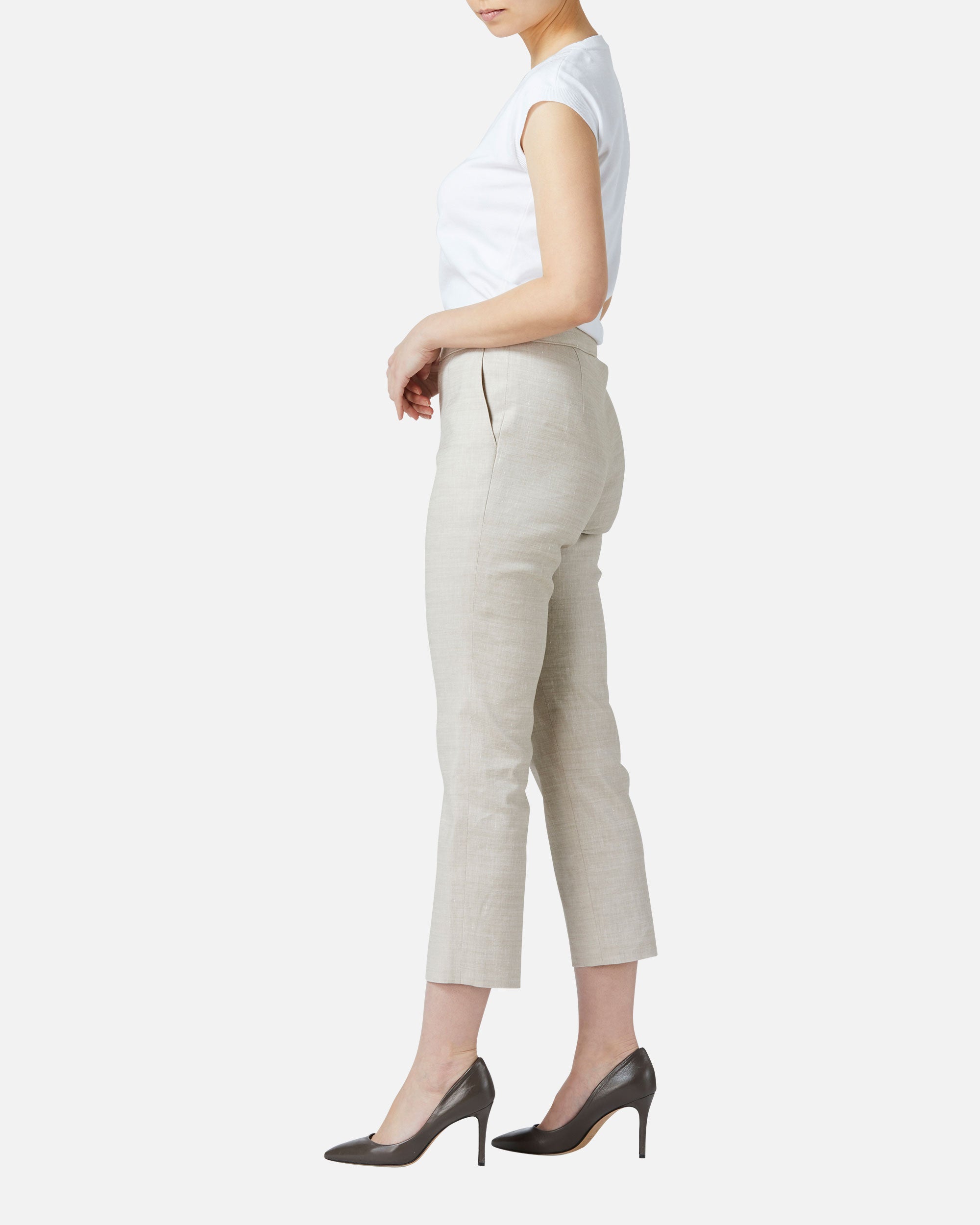Natural stretch cropped pants