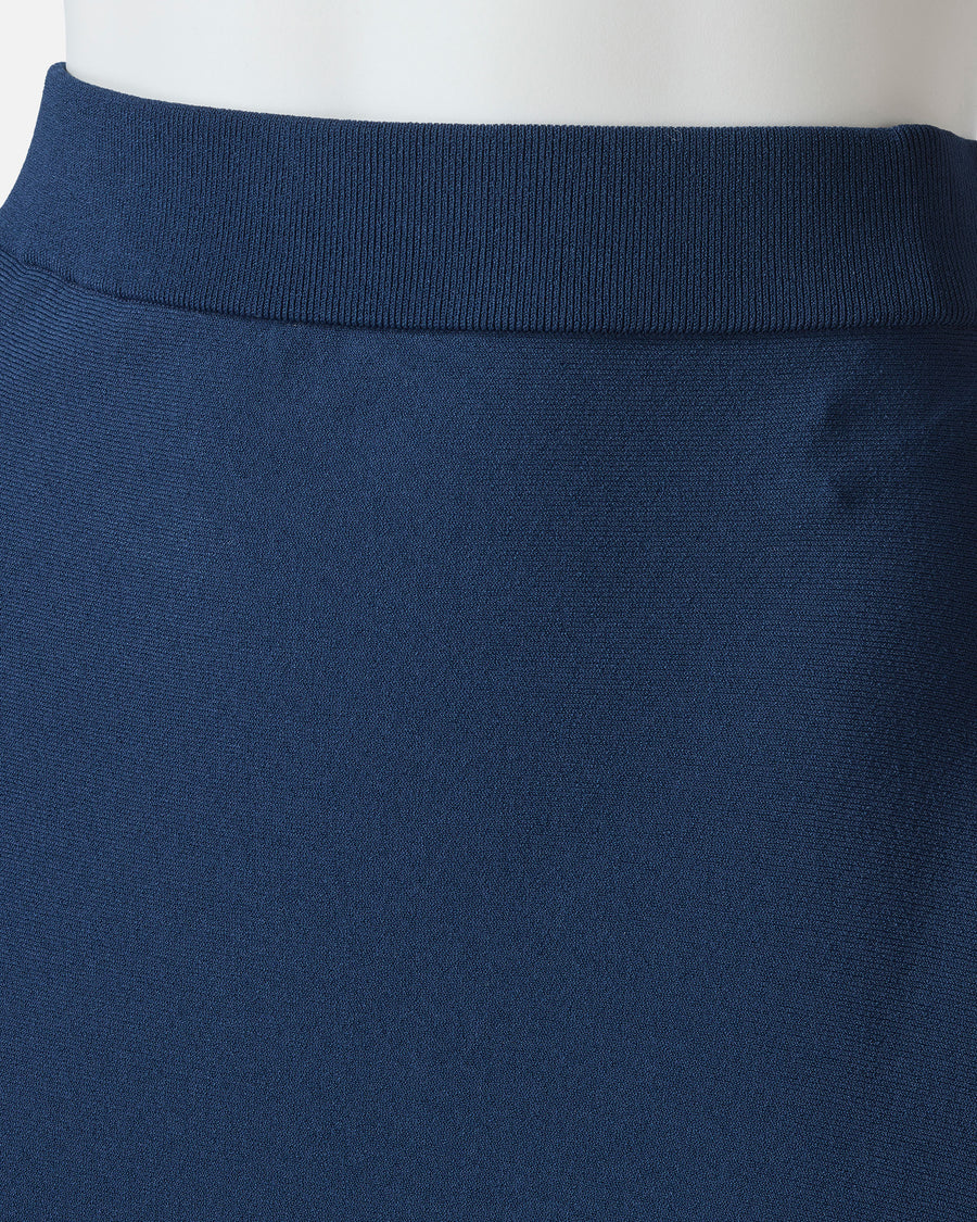 Asymmetrical knit skirt