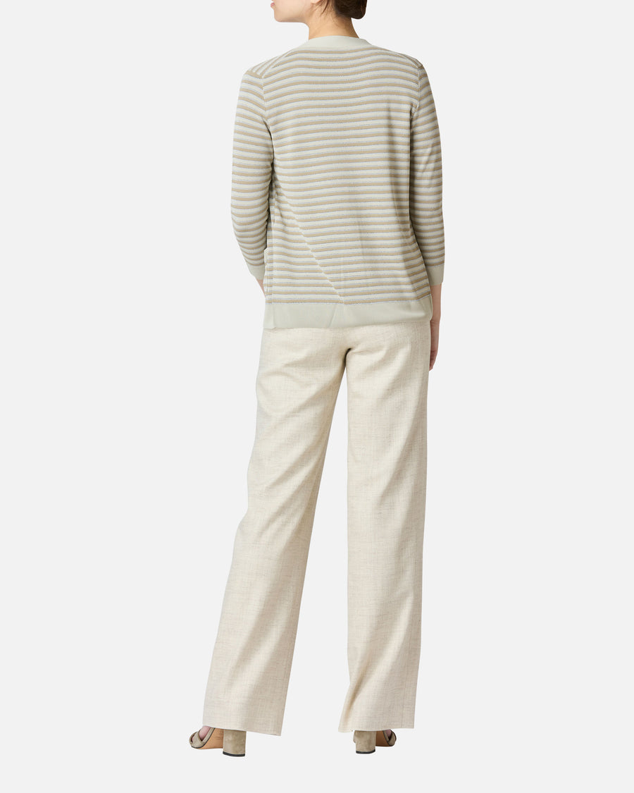 Stretch twill straight pants