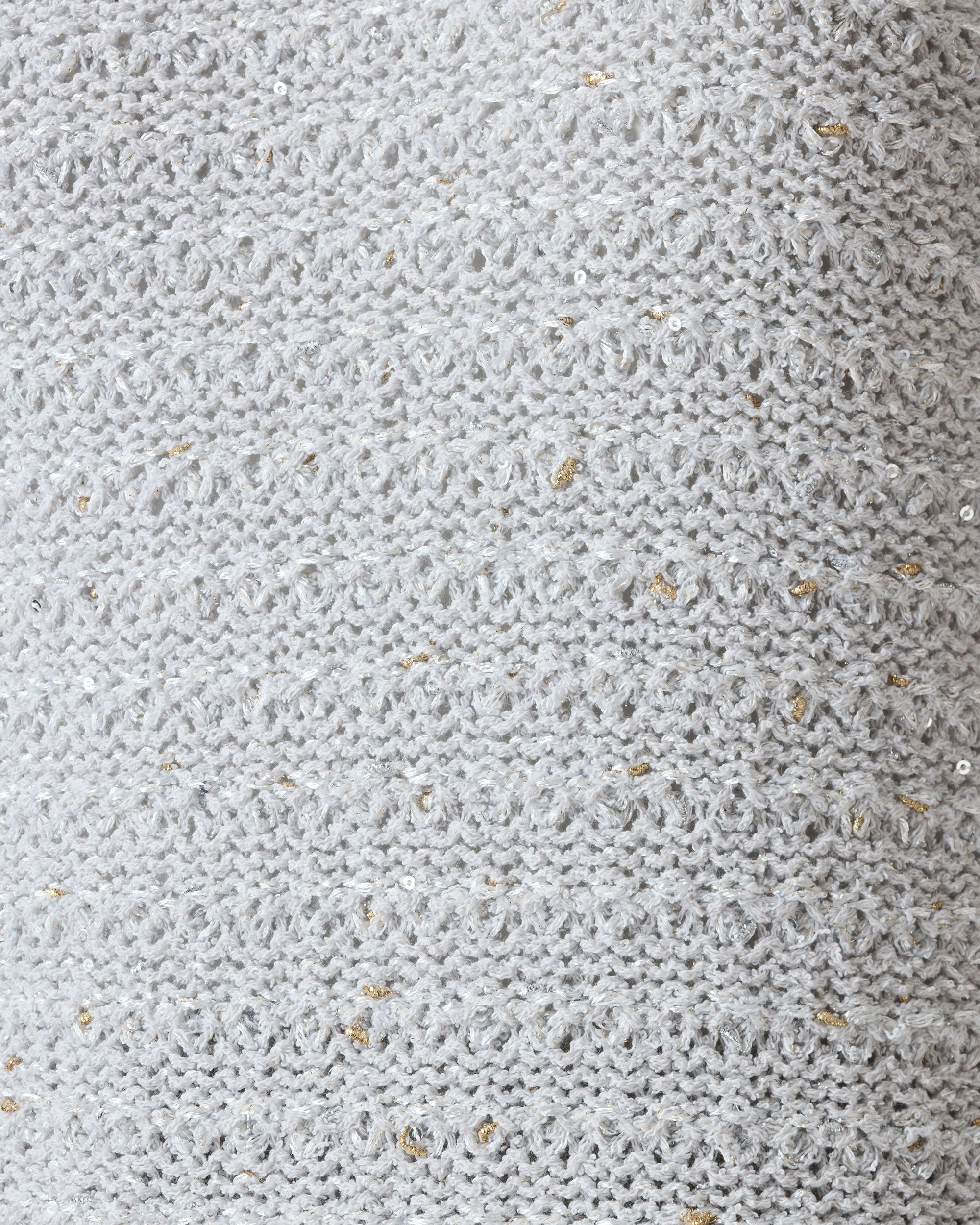 Organic cotton x lamé sequin pullover