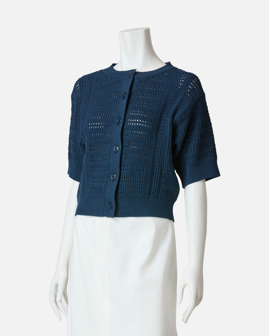 Mesh knit top